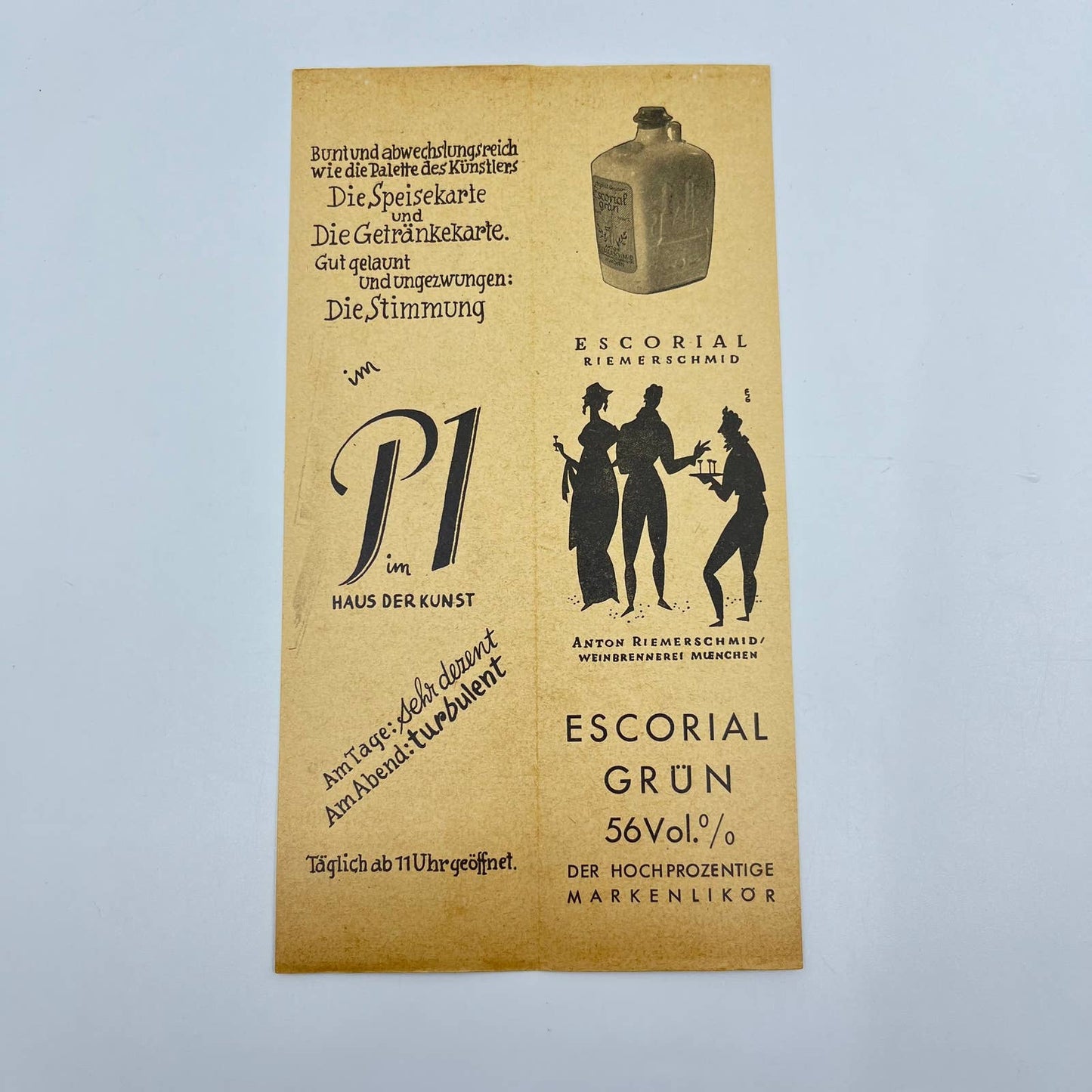 1950s Restaurant Cafe & Bar Painter’s Studio English Garden Brochure Germany SC6