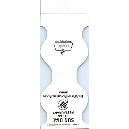 Sun Dial Steak Restaurant Westin Peachtree Plaza Atlanta Matchbook Cover SA1-M3