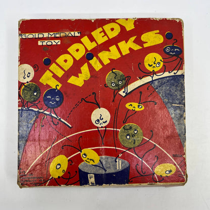 Vintage Transogram Gold Medal Toy Tiddledy Winks Game TH6