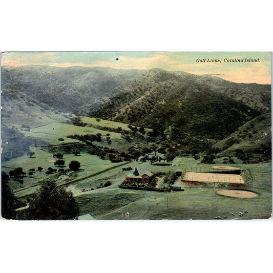 Golf Links Catalina Island 1913 Original Postcard TJ9-P2