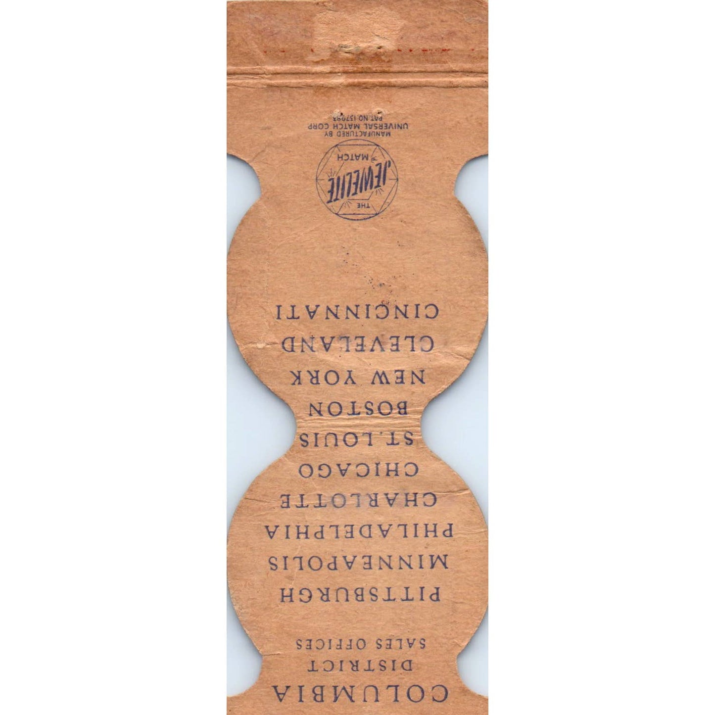 Columbia Chemicals Pittsburgh Plate Glass Company Matchbook Cover SA1-M4