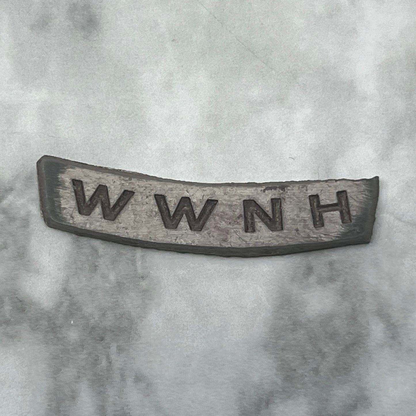 Vintage Letterpress Printers Block Plate TV Radio Call Letters WWNH SE840