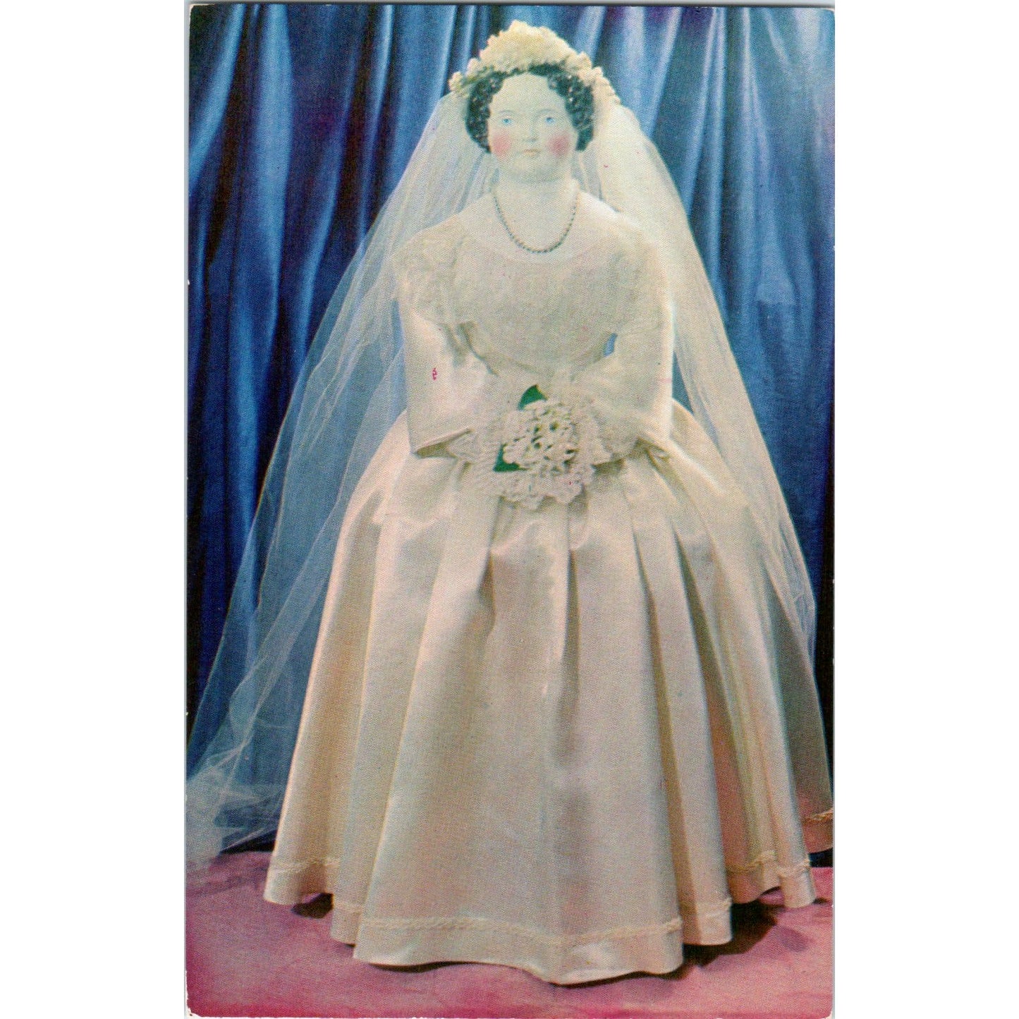 Black Hills Collection Largest China Doll Mrs. Tom Thumb Original Postcard PB8