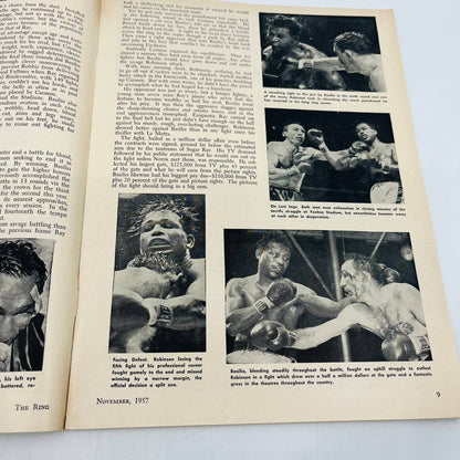 1957 Nov - The Ring Boxing Magazine Patterson vs. Rademacher TA5