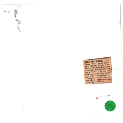 1955 Press Photo Golf Gene Littler Tournament of Champions Las Vegas 8x8" AD2