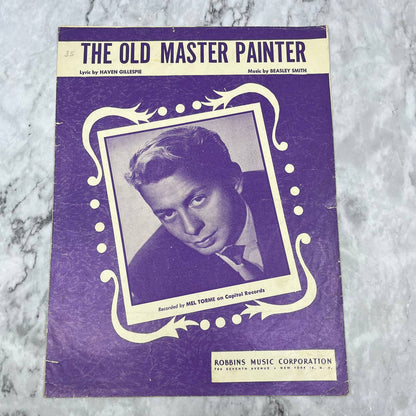 The Old Master Painter Sheet Music Mel Torme 1949 Haven Gillespie Smith TH5