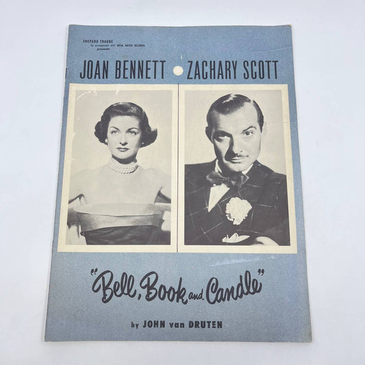 1952 Bell, Book and Candle Theatre Program Joan Bennett Zachary Scott  TF9