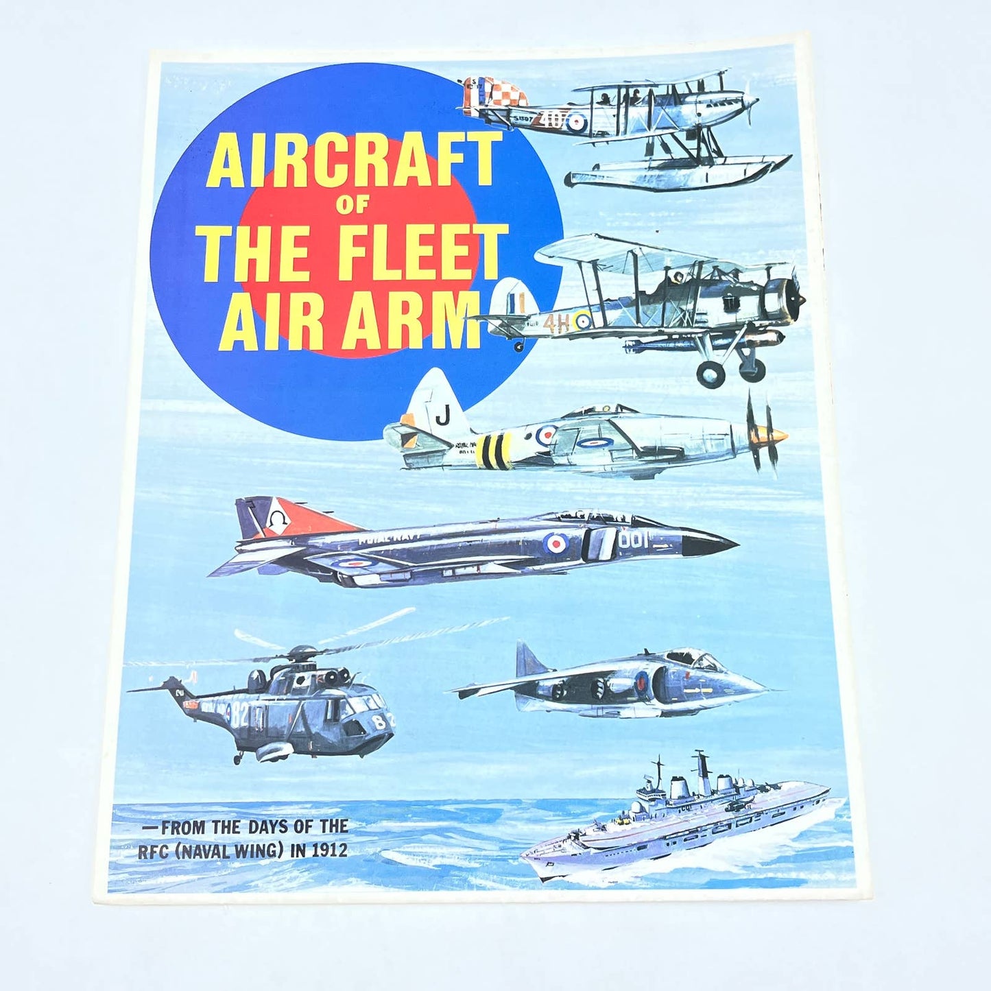 Vintage Aircraft from the Fleet Air Arm RFC Days Fold Out Poster 21x34" TG1