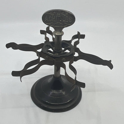 c1950 Achilles Rubber Stamp Seal Holder Carousel Stand TH2