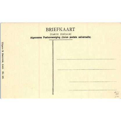 Amsterdam Centraal Station en Station N.H. Tram Original Postcard TK1-P19