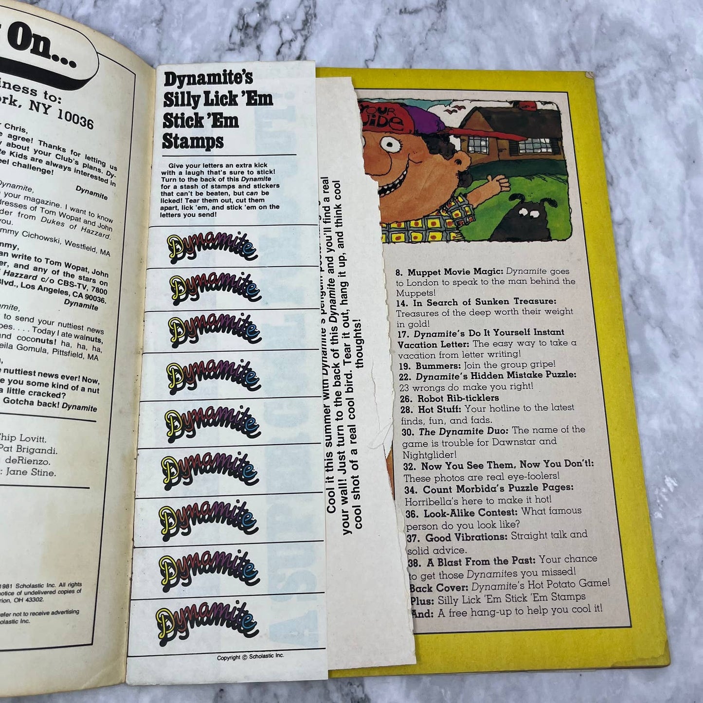 DYNAMITE magazine 1981 June #85 Vol 4 No.12 THE MUPPETS tv movies kids fun TJ4