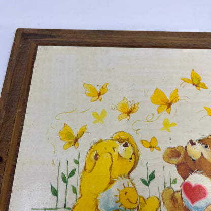 1980s Kitsch Kids Wall Art Care Bears ...When Friends Get Together 10.5" TI4