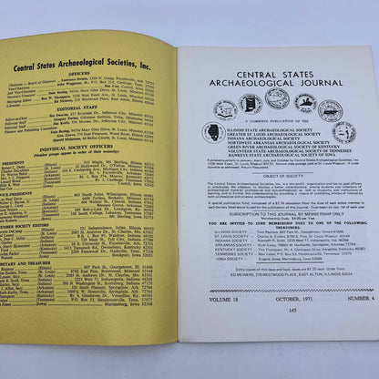 1971 Oct - Central States Archaeological Journal Volume 18 Number 4 TH8