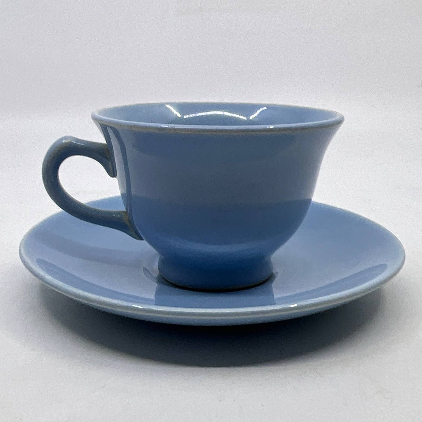 Vintage LuRay Taylor Smith & Taylor Pastels Blue Cup and Saucer TI3-2