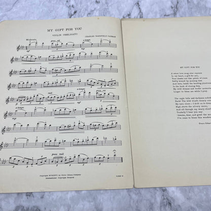 1926 sheet music MY GIFT FOR YOU Charles Wakefield Cadman TI1