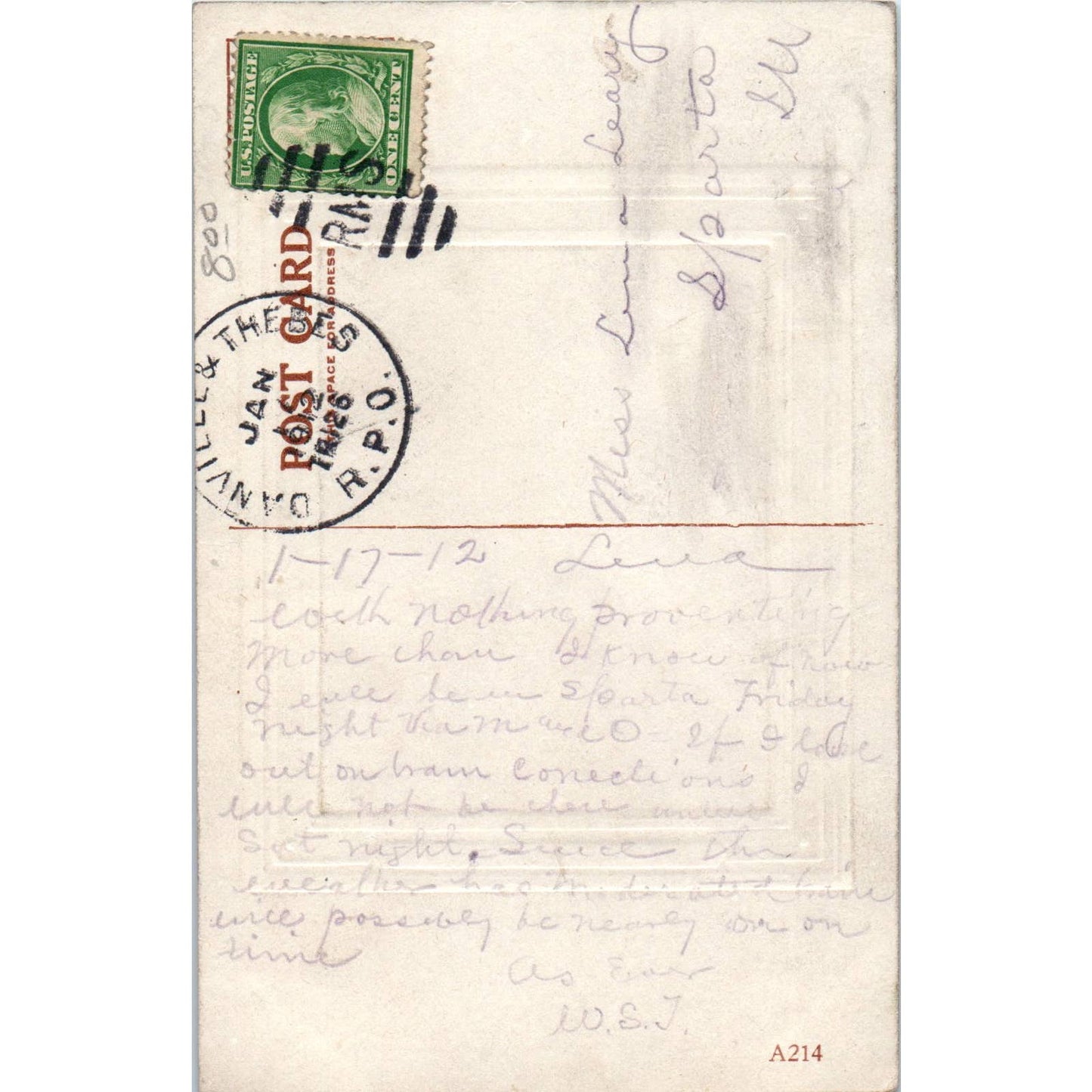 Harvest Time Easel Painting 1912 Original Postcard TJ9-P2