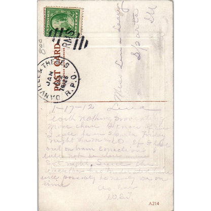 Harvest Time Easel Painting 1912 Original Postcard TJ9-P2