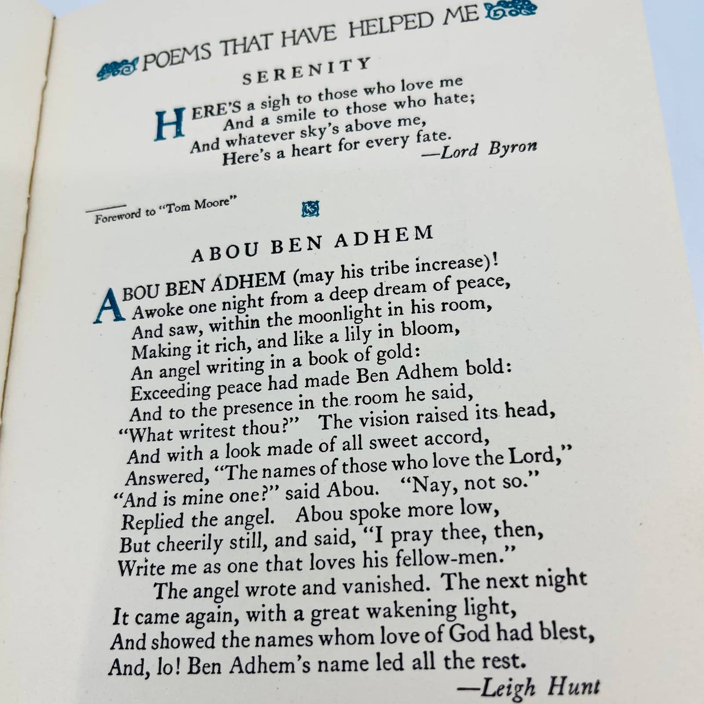 Antique 1916 Poems That Have Helped Me Good Cheer Book S.E. Kiser In Box BA3