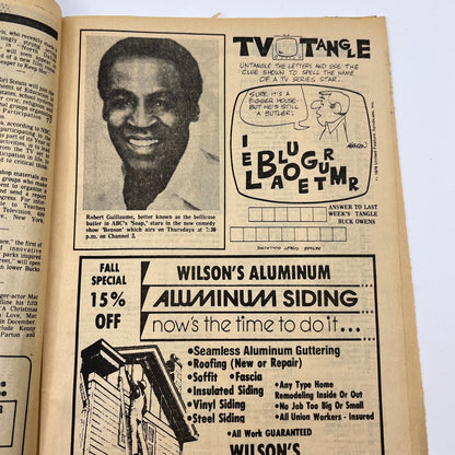 1979 Oct 28 Bellville IL News-Democrat TV Listings Magazine Benson L4-1