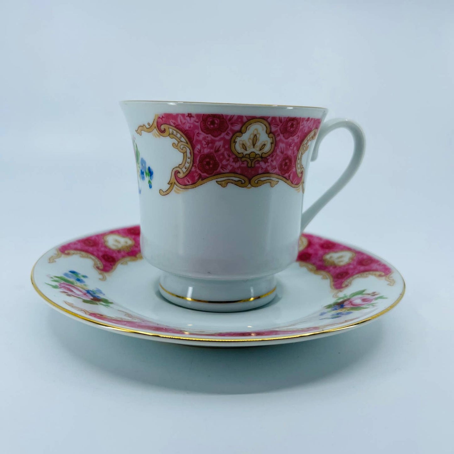 Remington Red Sea Fine China Spring Garden Roses Cup & Saucer Set TD1