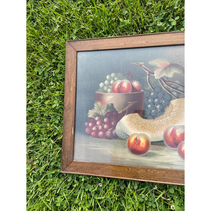 Antique Vintage H Hadland Chromolithograph Print Wall Art Framed