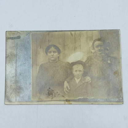 Early 1900s RPPC Portrait Two Yong Ladies and Boy Uncle Walter Berry PA9