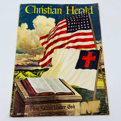 VTG Christian Herald Magazine July 1953 This Nation Under God BA2