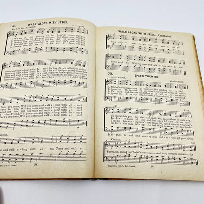 1899 The Voice Of Melody Hymn Book By E. S. Lorenz, Church Songs Music TE2