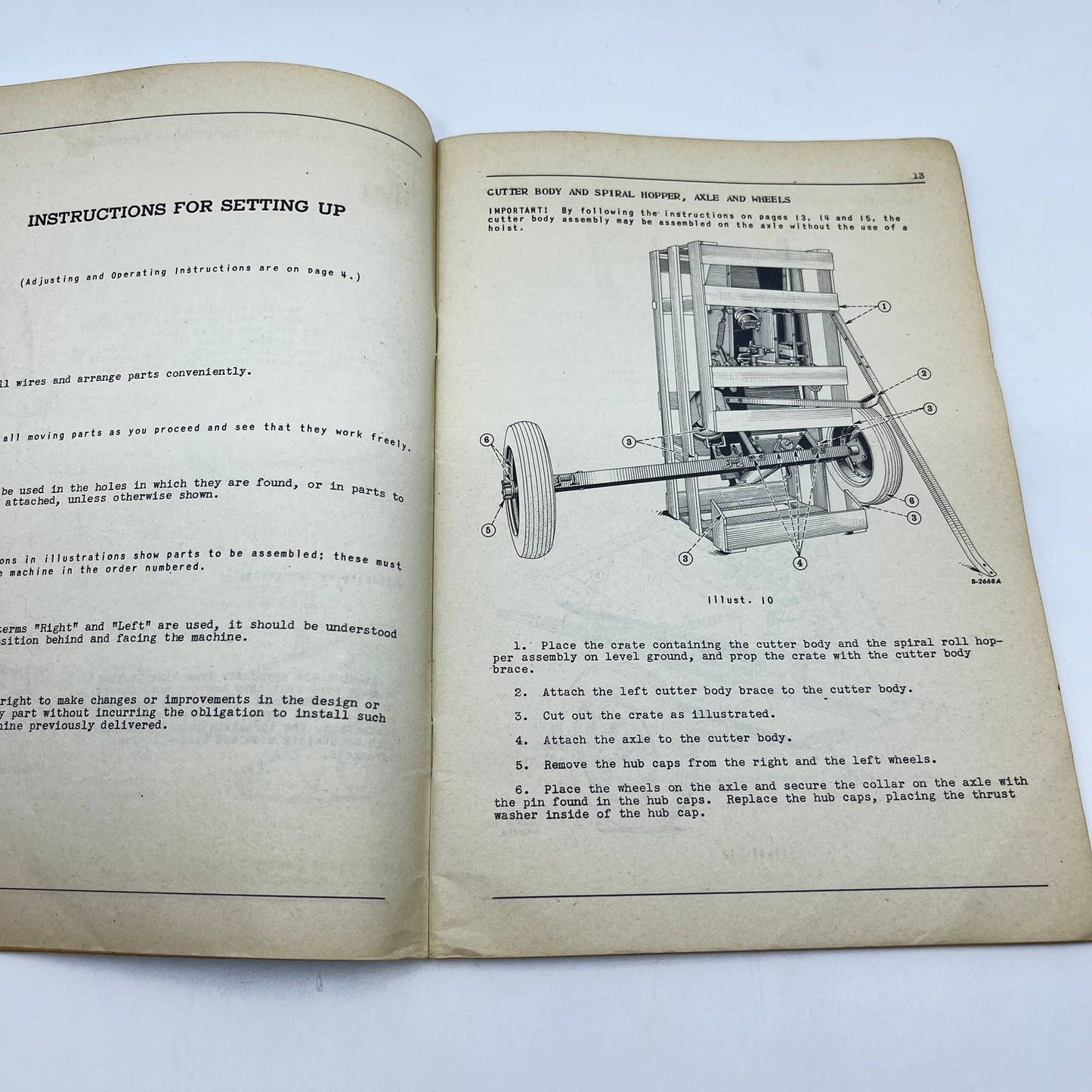 1949 McCormick Deering No. 2 Ensilage Harvester Owners Manual IH TC6