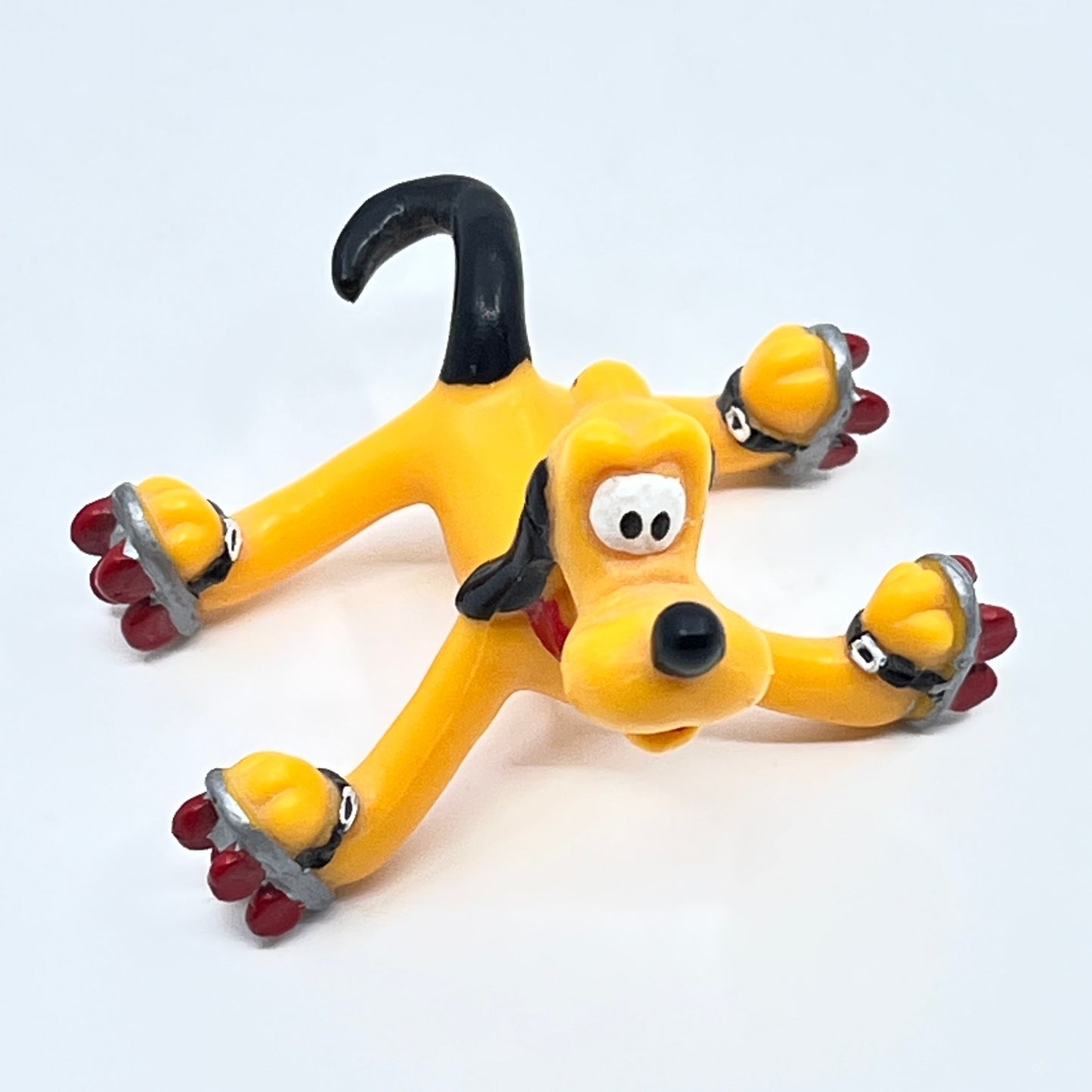Vintage PVC Walt Disney Company Applause Pluto On Rollerskates Figure SE9