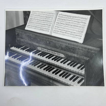 Vtg Original B&W Photo William Dowd Boston 1972 Harpsichord RA Kennedy 11x14 FL4