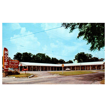 Pen-Leah Motel Claxton Georgia - Postcard TJ8-2