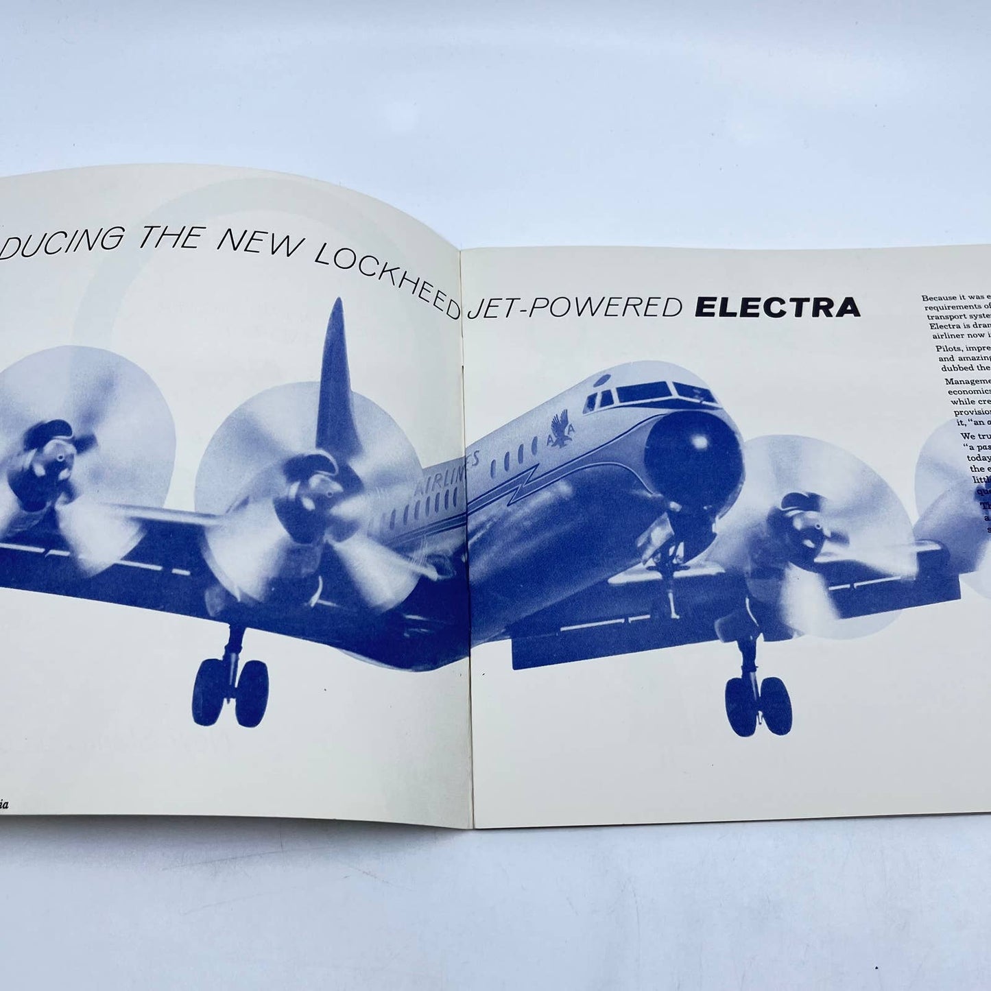 1958 American Airlines New Lockheed Jet-Powered Electra Q&A Handbook TC6