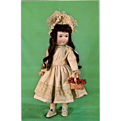 German Bisque Sleeping Eyes Doll Art Studio 1971 Original Postcard PB6