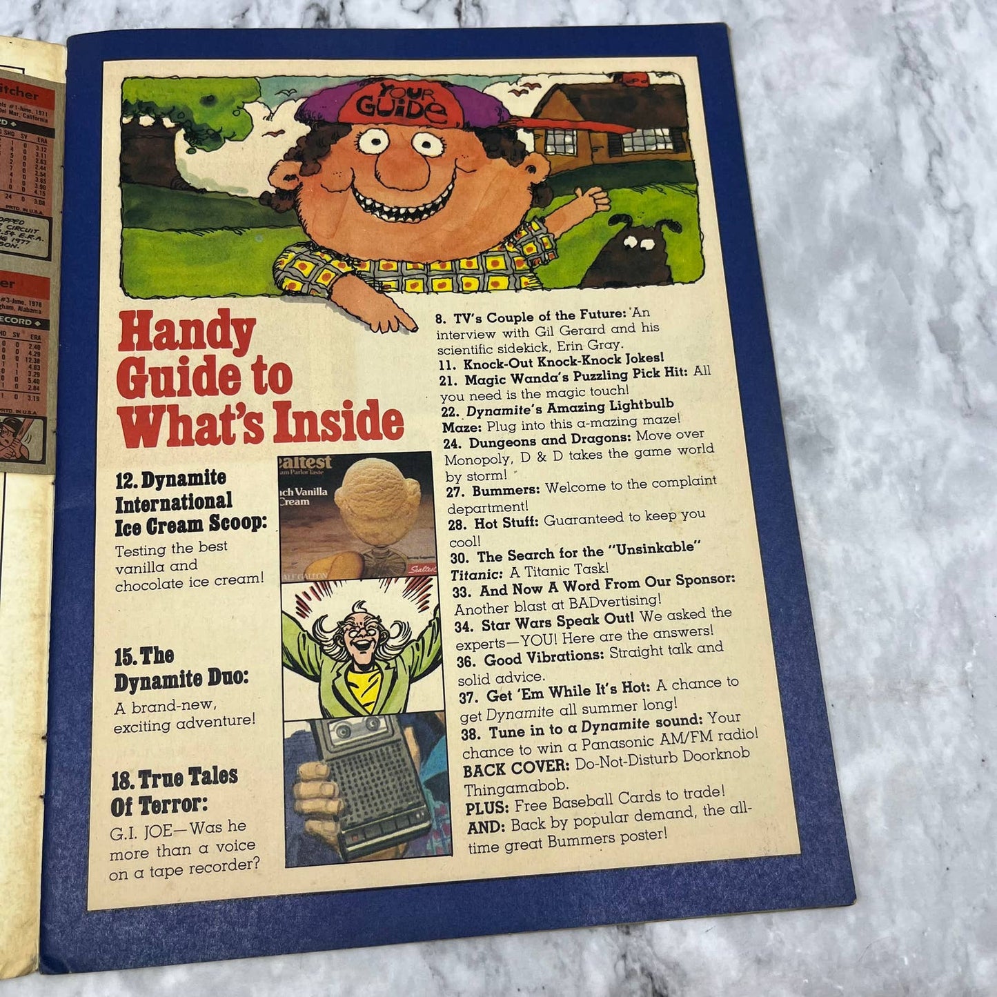 DYNAMITE MAGAZINE BUCK ROGERS WILMA 1981Topps Cards Star Wars Titanic D&D TJ4