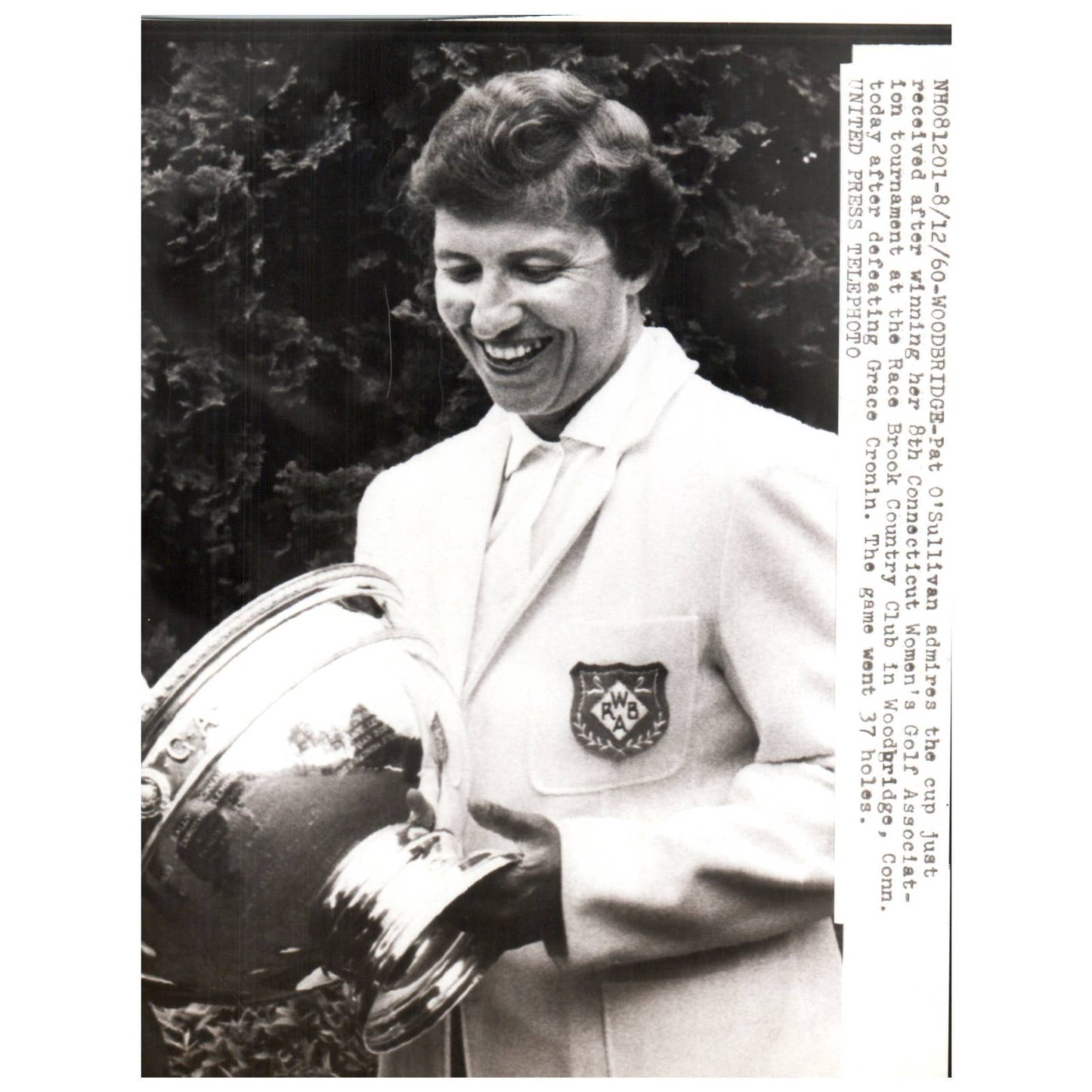 1960 Original Press Photo Ladies' PGA Golf Pat O'Sullivan Race Brook CT ~6x8 AD1