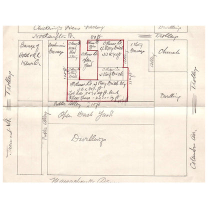 1910s Letterhead C. Russ & Co. Carriage Manufacturers w/ Map Boston MA SE4