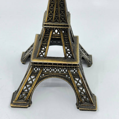 Vintage Metal Eiffel Tower Statue Made in France 6” TF3