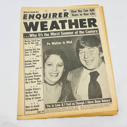 National Enquirer 1977 Ralph Waite Kerry Shear Freddy Prinze Raquel Welch TD3