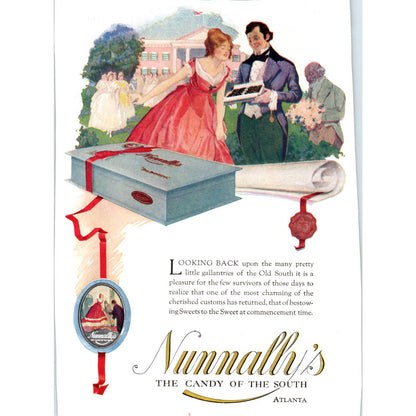 c1920 Harper's Magazine Ad - Nunnally's Candy of the South Atlanta GA TF6-1