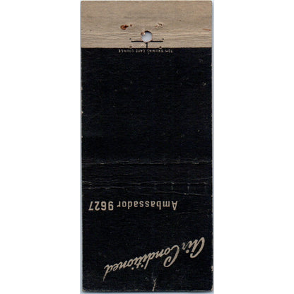 Tom Brown's Cafe Lounge Chicago IL Advertising Matchbook Cover MM9-6