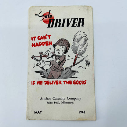 1943 Safe Driver Comic Booklet Anchor Casualty Company Insurance St Paul MN EA3