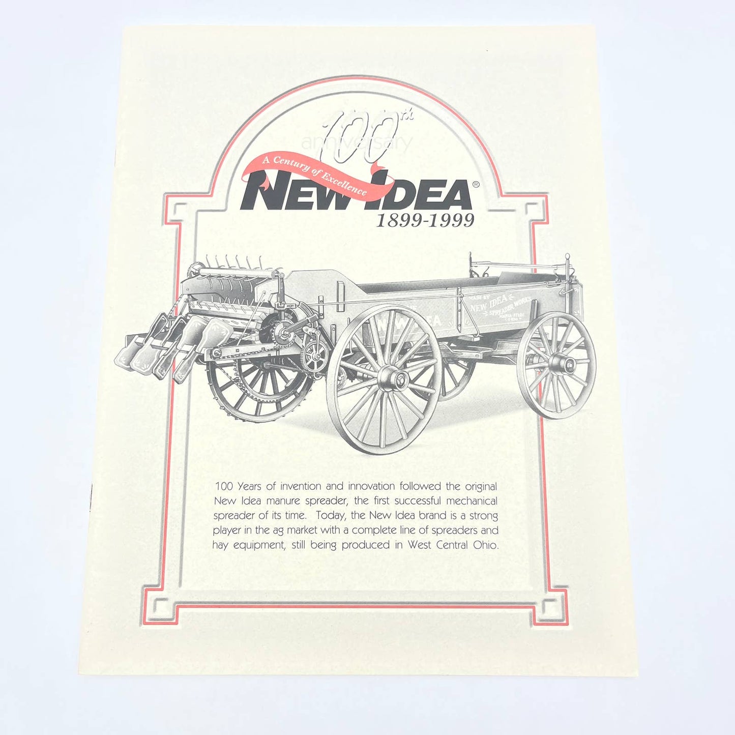 Original 1999 New Idea Farm Equipment 100th Anniversary Book AGCO Corp TB9