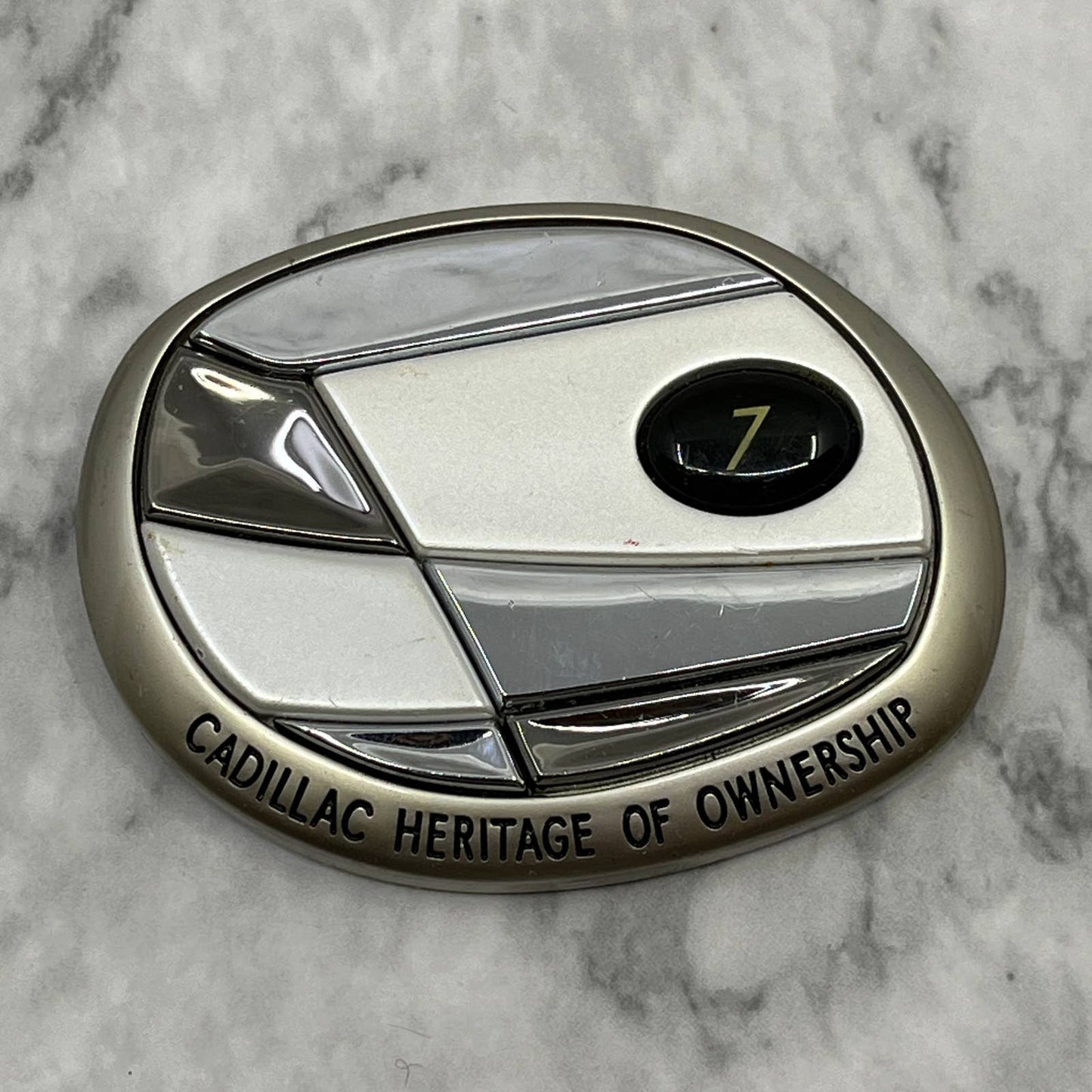 Cadillac Motor Car Division Heritage of Ownership 7 Medallion Grill Emblem SA2