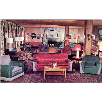 Vintage Postcard Mount Airy Lodge Mt. Pocono PA TD8-P2