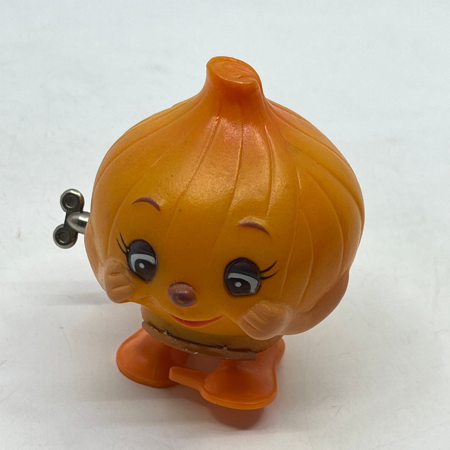 Vintage Rare Anthropomorphic Onion Wind Up Toy WORKS 3” TH9