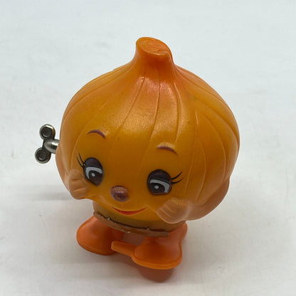 Vintage Rare Anthropomorphic Onion Wind Up Toy WORKS 3” TH9