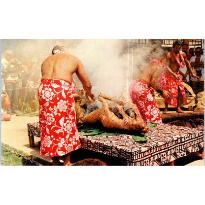 Luau Pig, Hawaii Original Postcard TK1-P13