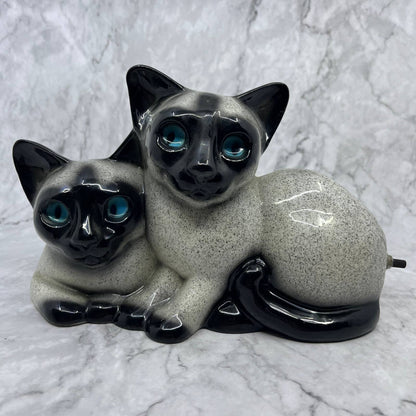 1950s Rare Original Leland Claes Blue Point Siamese Cat TV Lamp WORKS 9.5x6" SA2