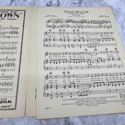 CHEERIE-BEERIE-BE Lewis/Young/Wayne 1927 RUSS MORGAN Sheet Music TH1